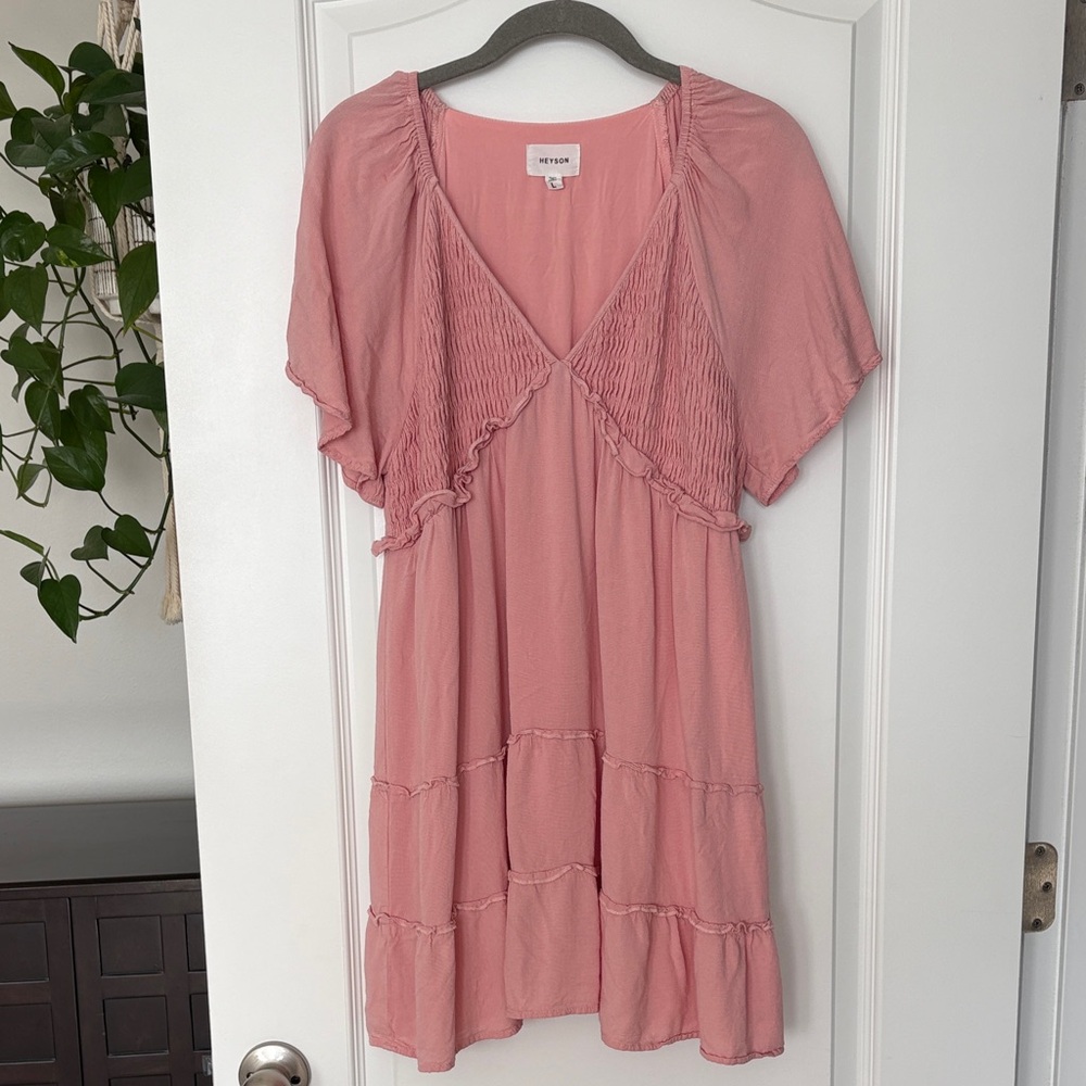 HEYSON pink mini dress